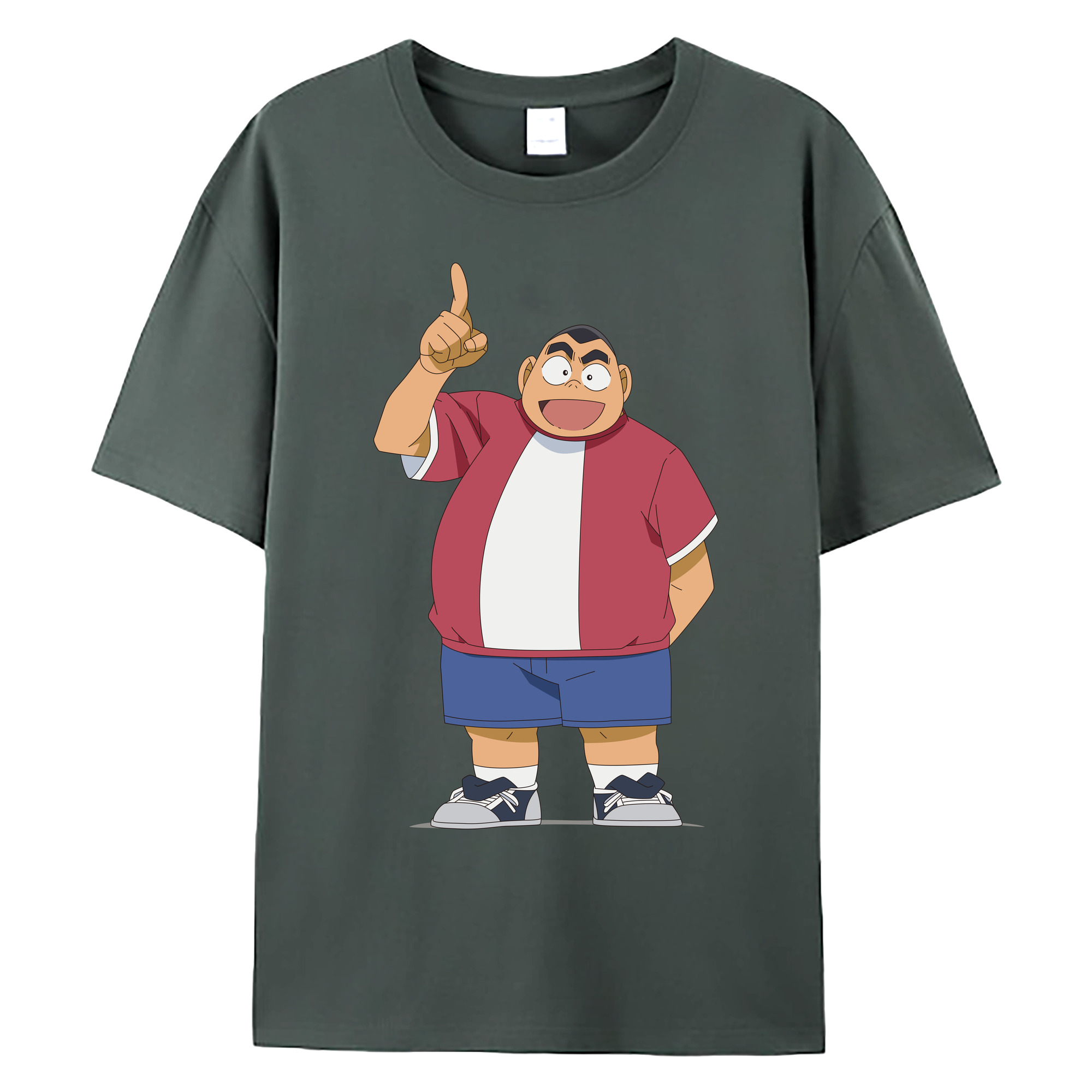 （画像用） 名探偵コナン 小嶋 元太 こじま げんた Detective Conan Kojima Genta 綿100％ メンズ半袖Tシャツ｜肌触りやわらか＆通気性